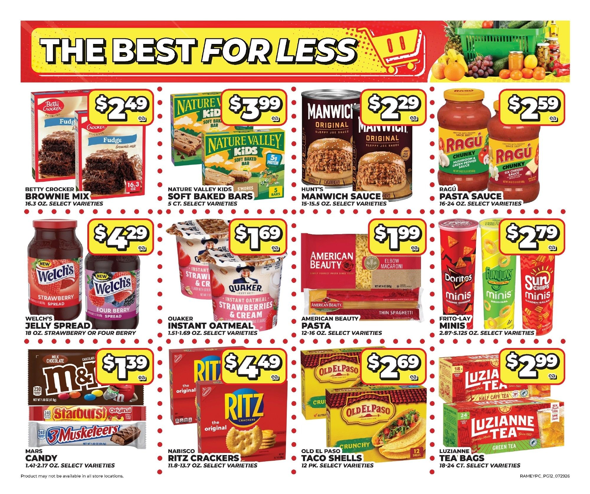 Price Cutter Monthly Digital Deals Weekly Ad July 29 - August 25, 2026