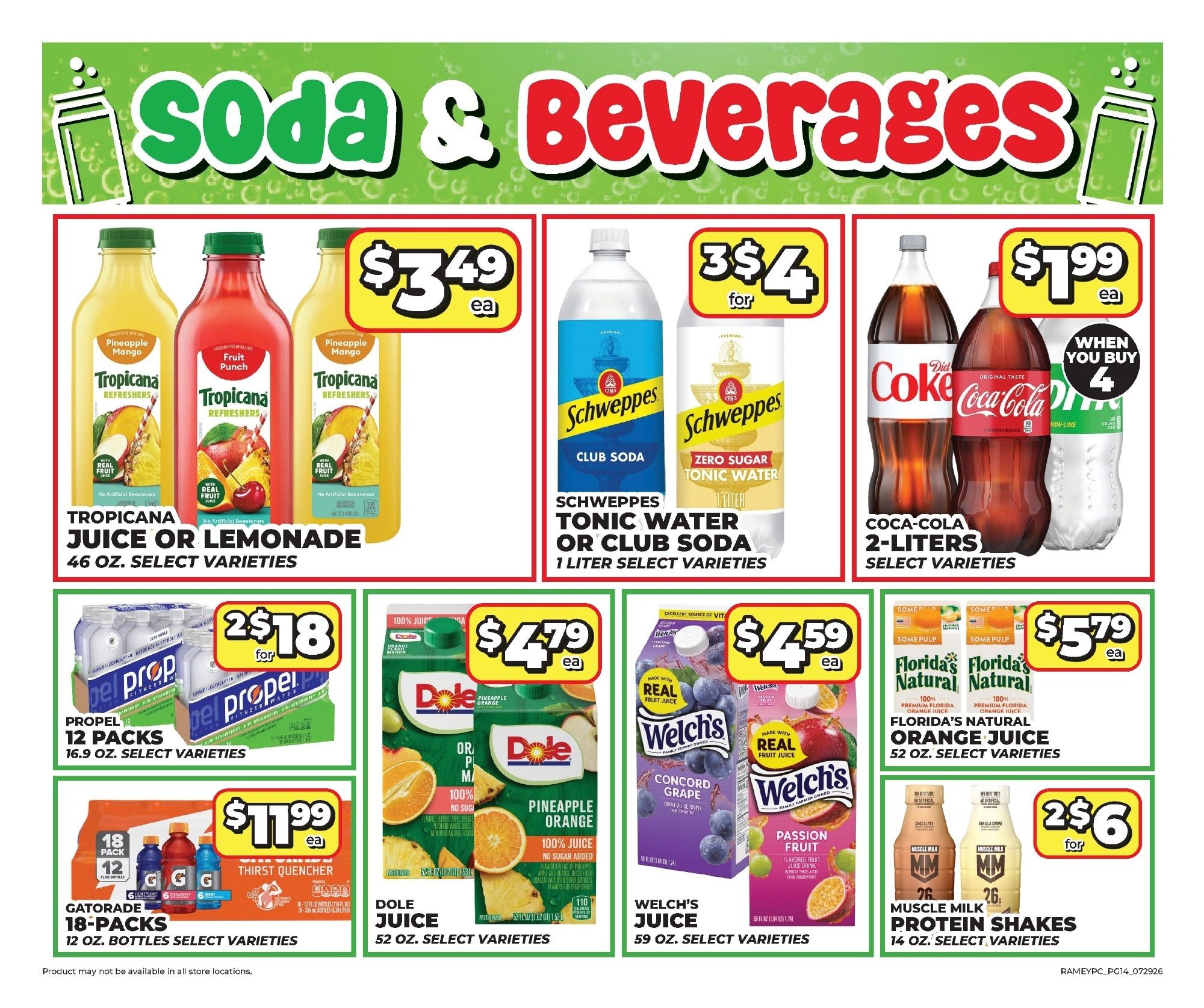 Price Cutter Monthly Digital Deals Weekly Ad July 29 - August 25, 2026