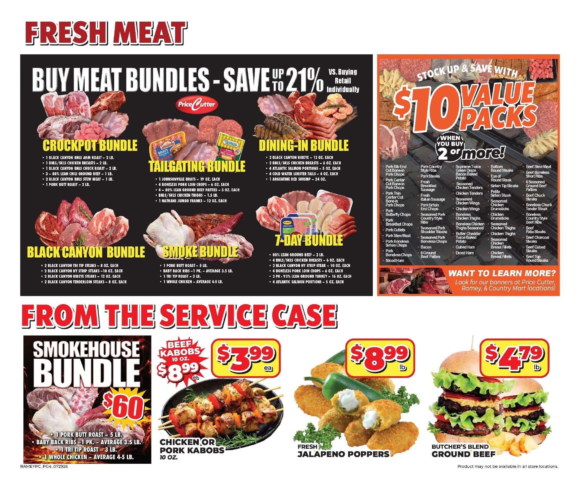 Price Cutter Monthly Digital Deals Weekly Ad July 29 - August 25, 2026