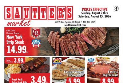 Sautter's Market Weekly Ad August 9 - 15, 2026