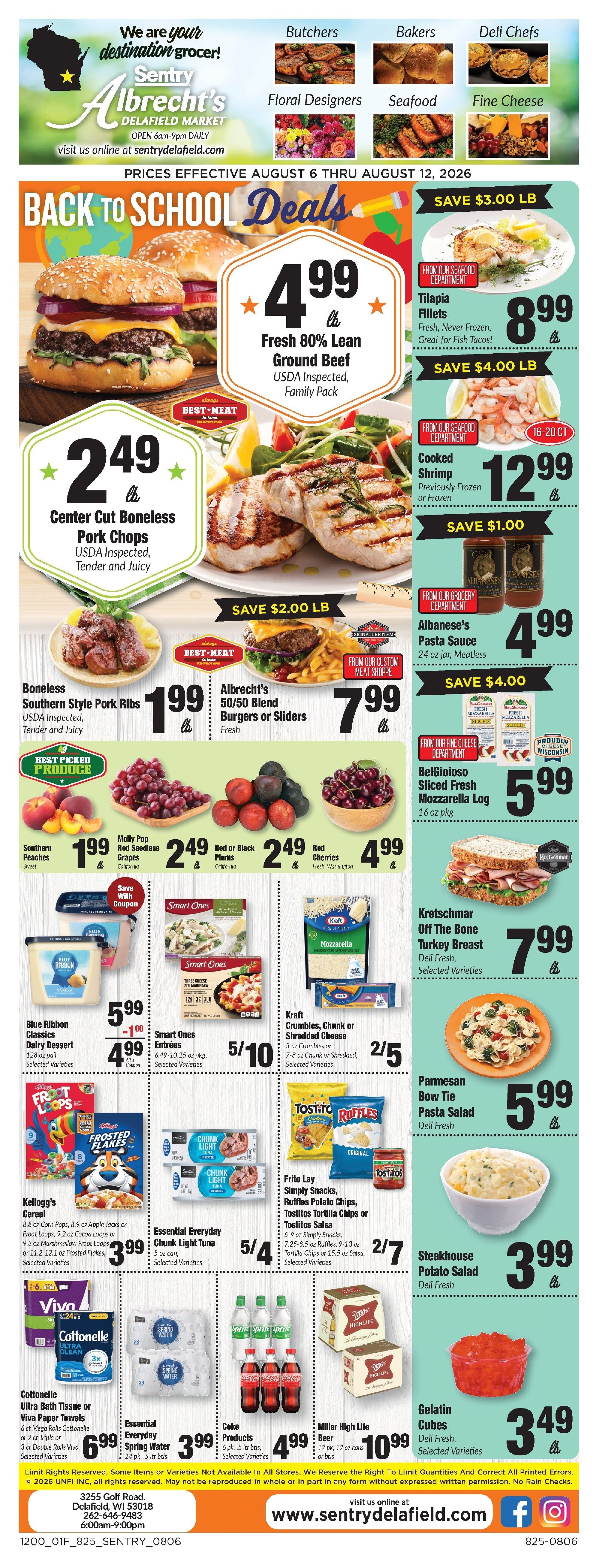 Sentry Delafield Weekly Ad August 6 - 12, 2026