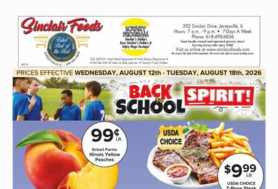 Sinclair Foods Weekly Ad August 12 - 18, 2026
