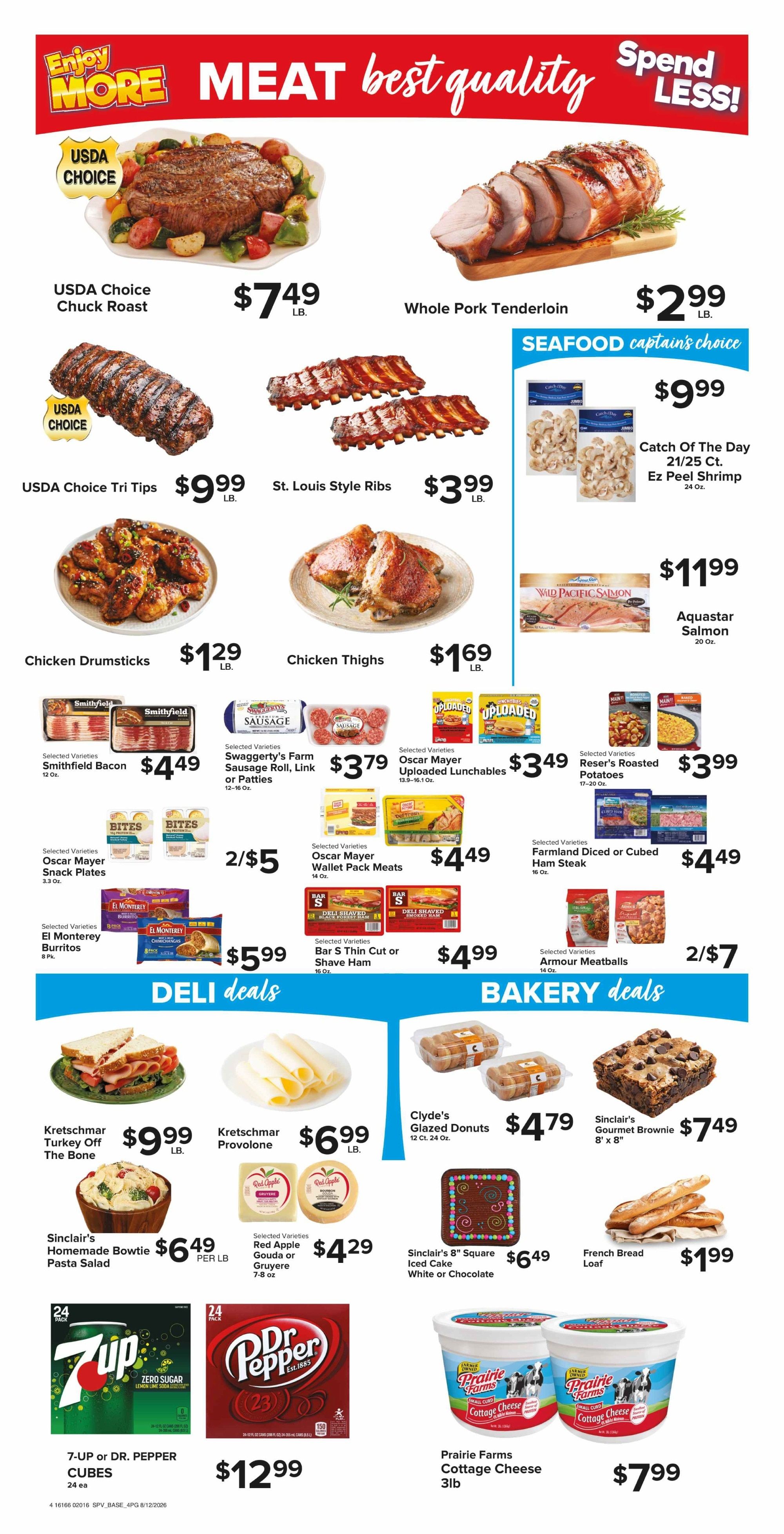 Sinclair Foods Weekly Ad August 12 - 18, 2026