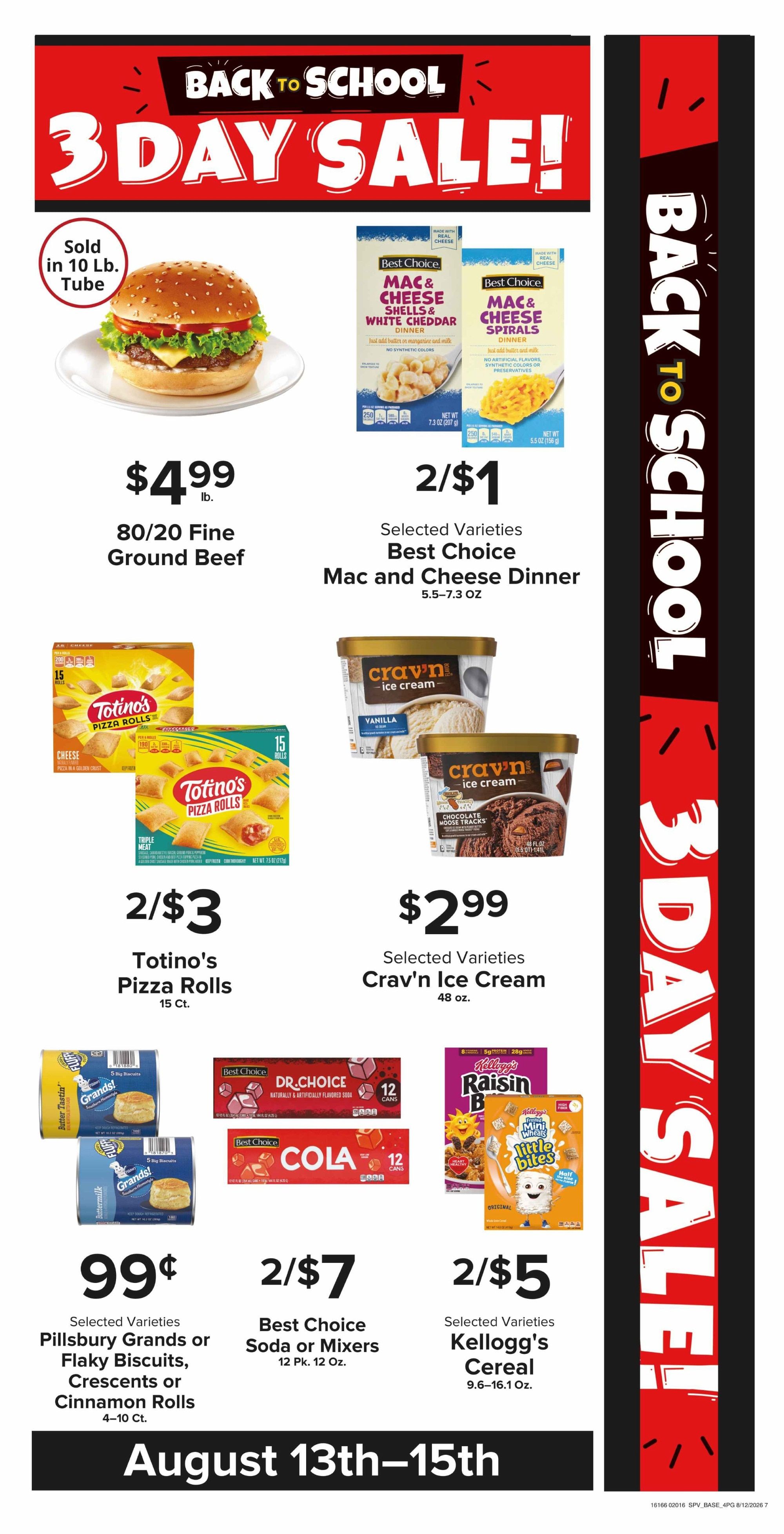 Sinclair Foods Weekly Ad August 12 - 18, 2026