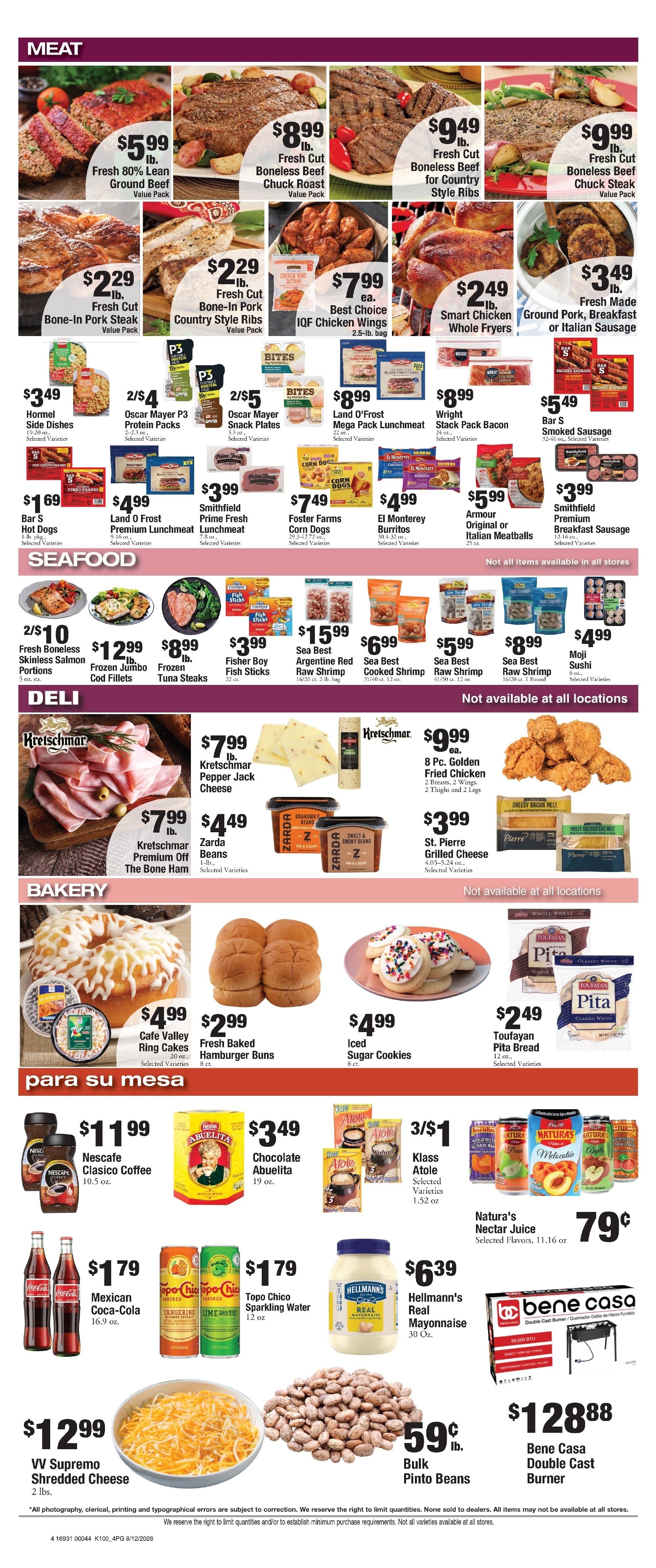 Sun Fresh (241 S 18th Street, Kansas City, KS) Weekly Ad August 12 - 18, 2026