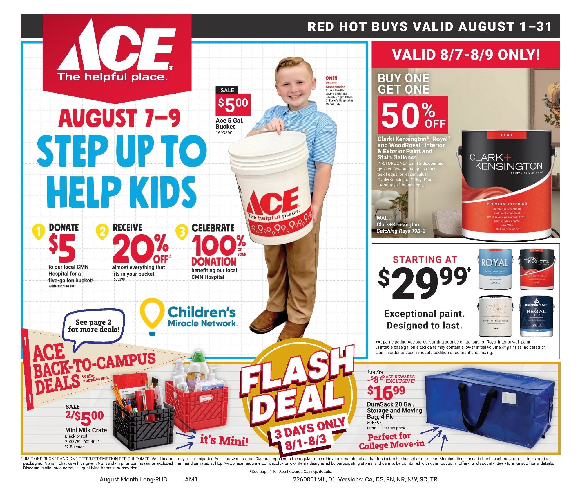 Price Cutter Ace Hardware Monthly Weekly Ad (Monett Only) Weekly Ad August 1 - 31, 2026