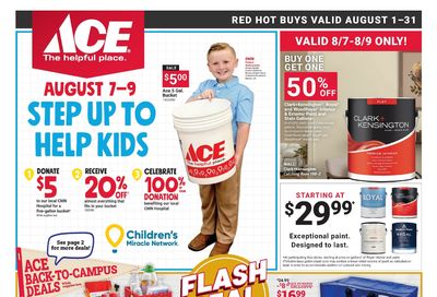 Price Cutter Ace Hardware Monthly Weekly Ad (Monett Only) Weekly Ad August 1 - 31, 2026