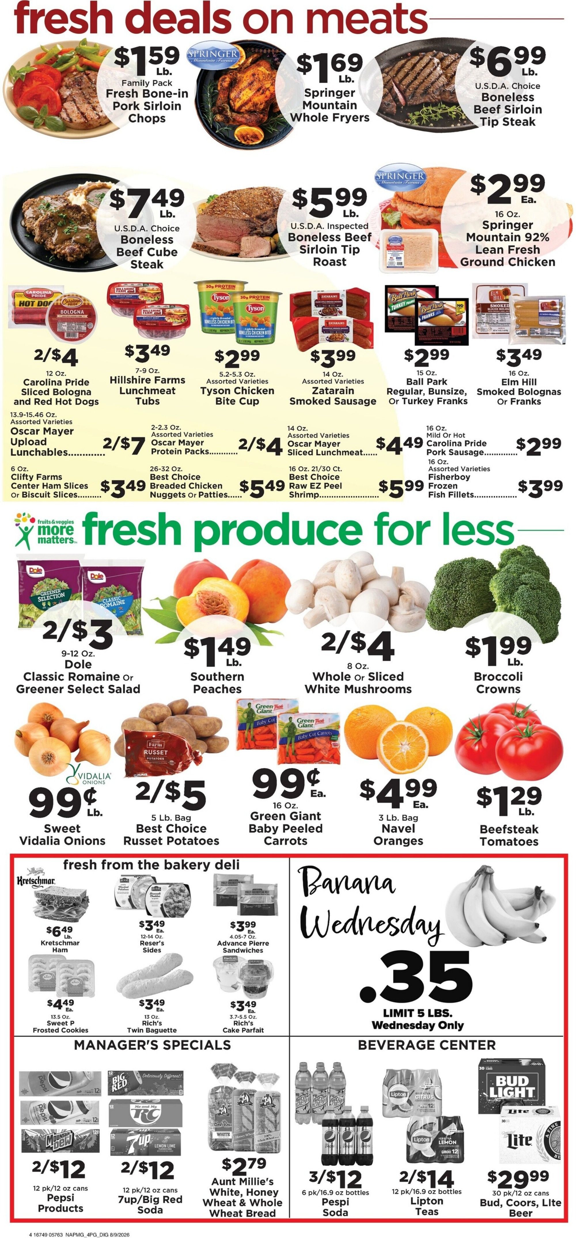Taylorsville Country Mart Weekly Ad August 10 - 16, 2026