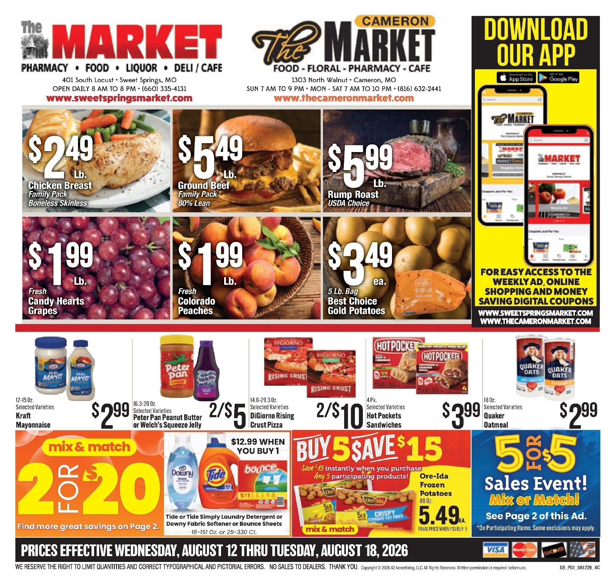 The Cameron Market Weekly Ad August 12 - 18, 2026