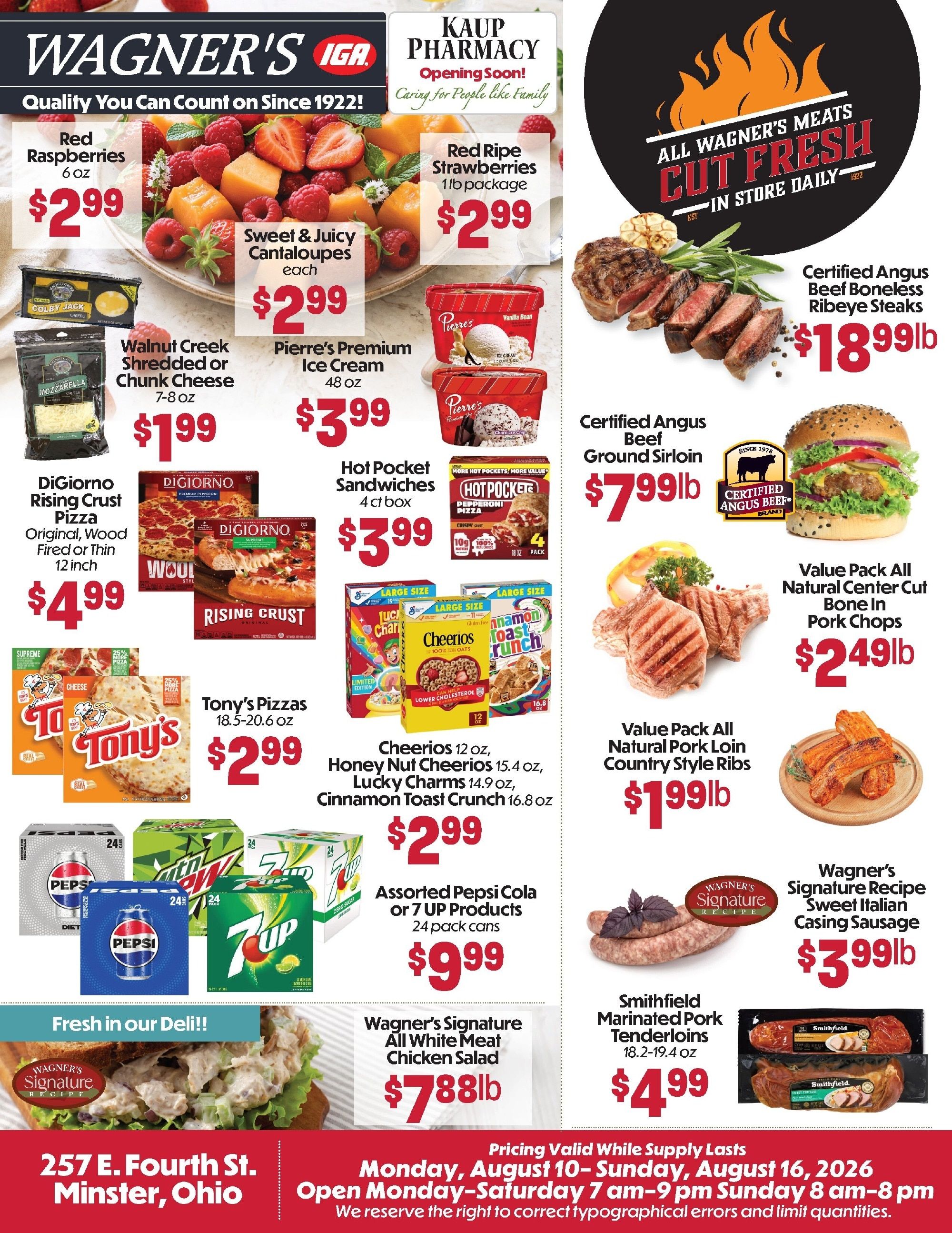 Wagner's IGA Weekly Ad August 10 - 16, 2026