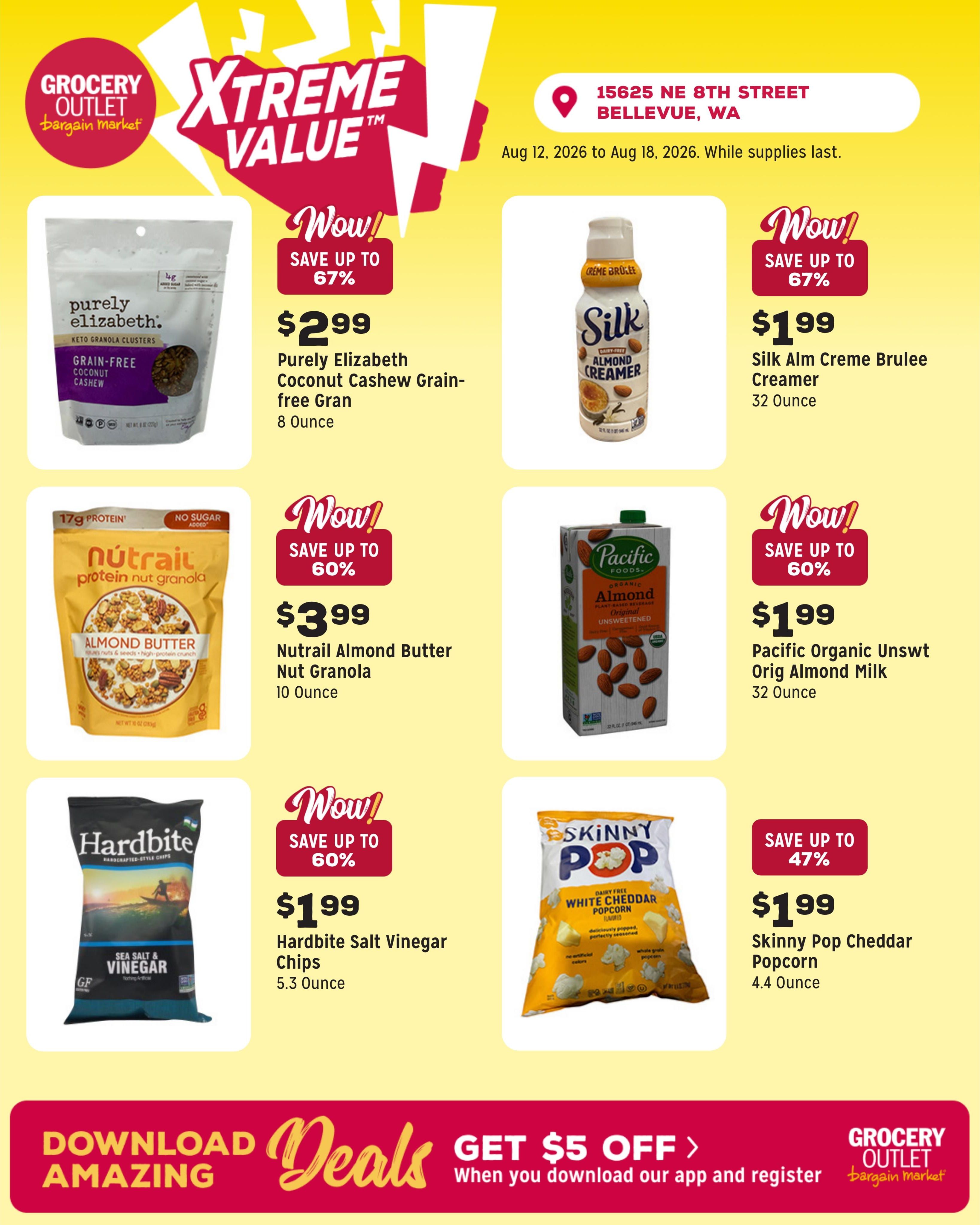 Grocery Outlet (Bellevue–Sammamish Area, WA) Weekly Ad August 12 - 18, 2026