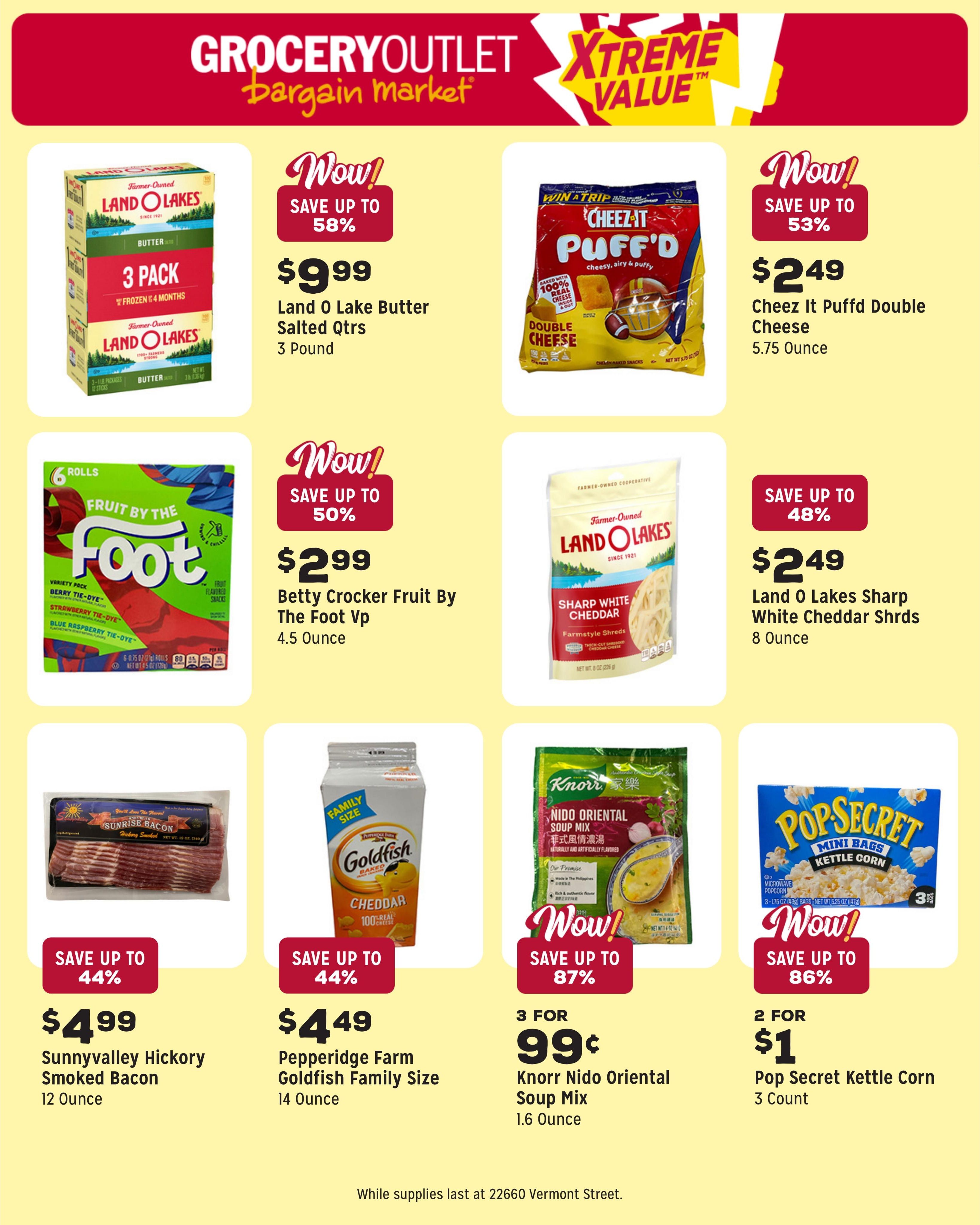 Grocery Outlet (Hayward–Castro Valley Area, CA) Weekly Ad August 12 - 18, 2026