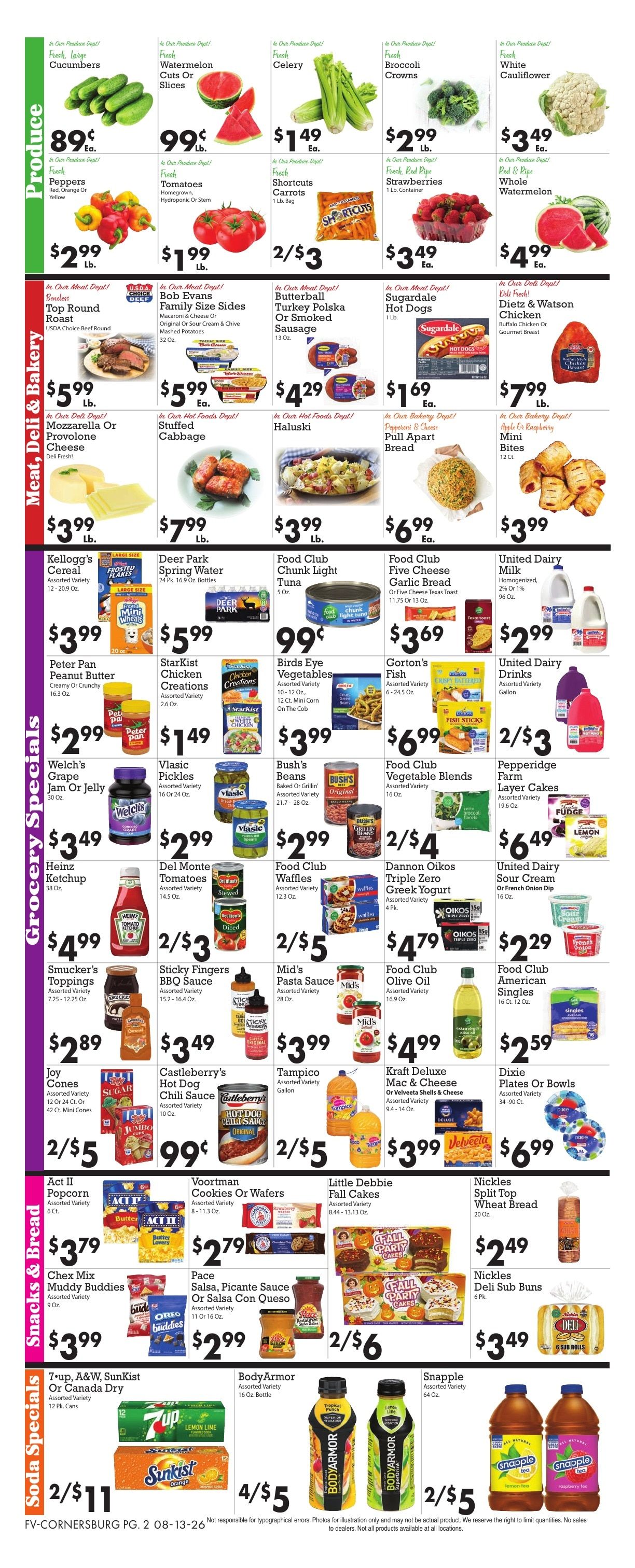 Sparkle Market (Youngstown, OH) Weekly Ad August 13 - 19, 2026