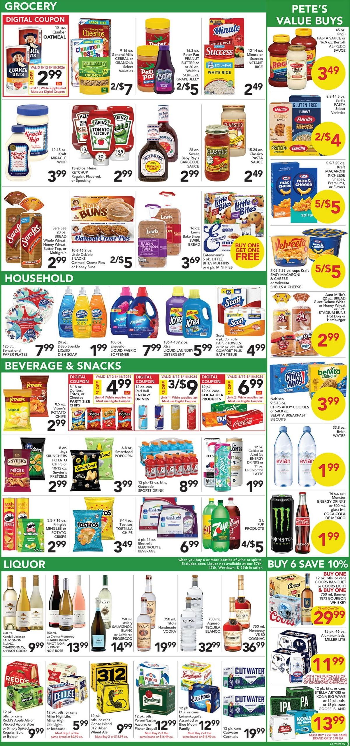 Pete's Fresh Market (Aurora–Eola Area, IL) Weekly Ad August 12 - 18, 2026