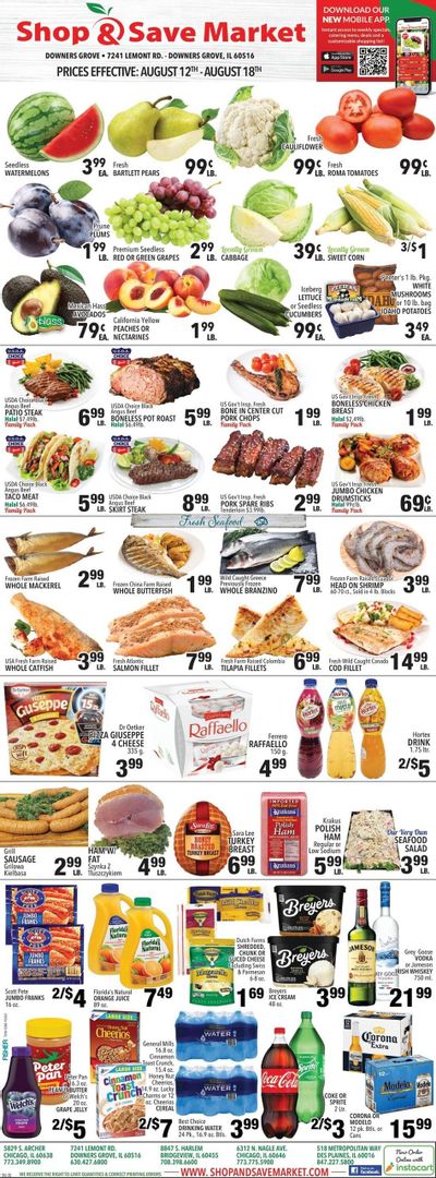 Shop And Save Market (Aurora–Naperville Area, IL) Weekly Ad August 12 - 18, 2026