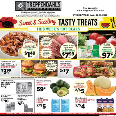 Treppendahl's Super Foods (Woodville Area, MS) Weekly Ad August 12 - 18, 2026
