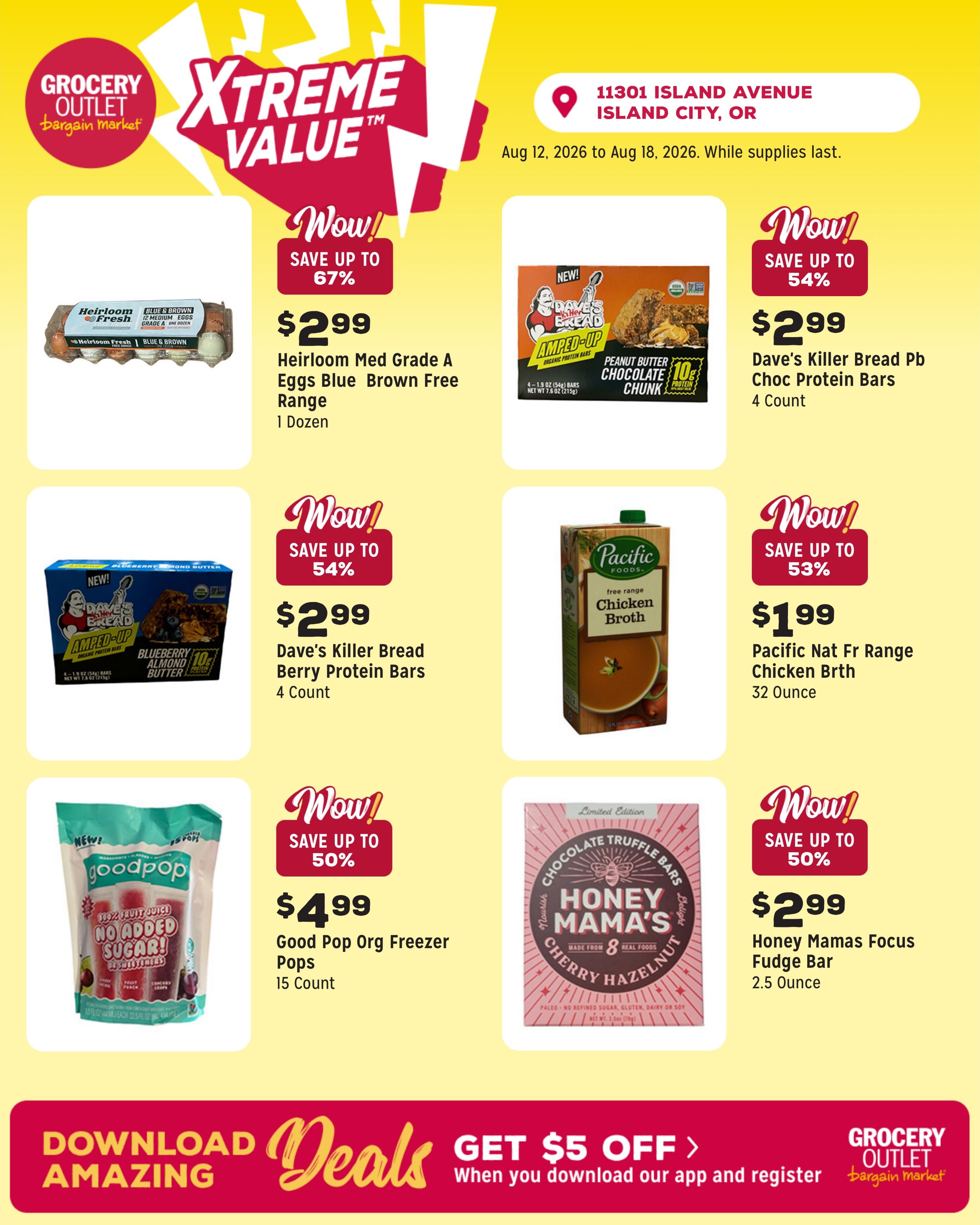 Grocery Outlet (Wallowa Area, OR) Weekly Ad August 12 - 18, 2026