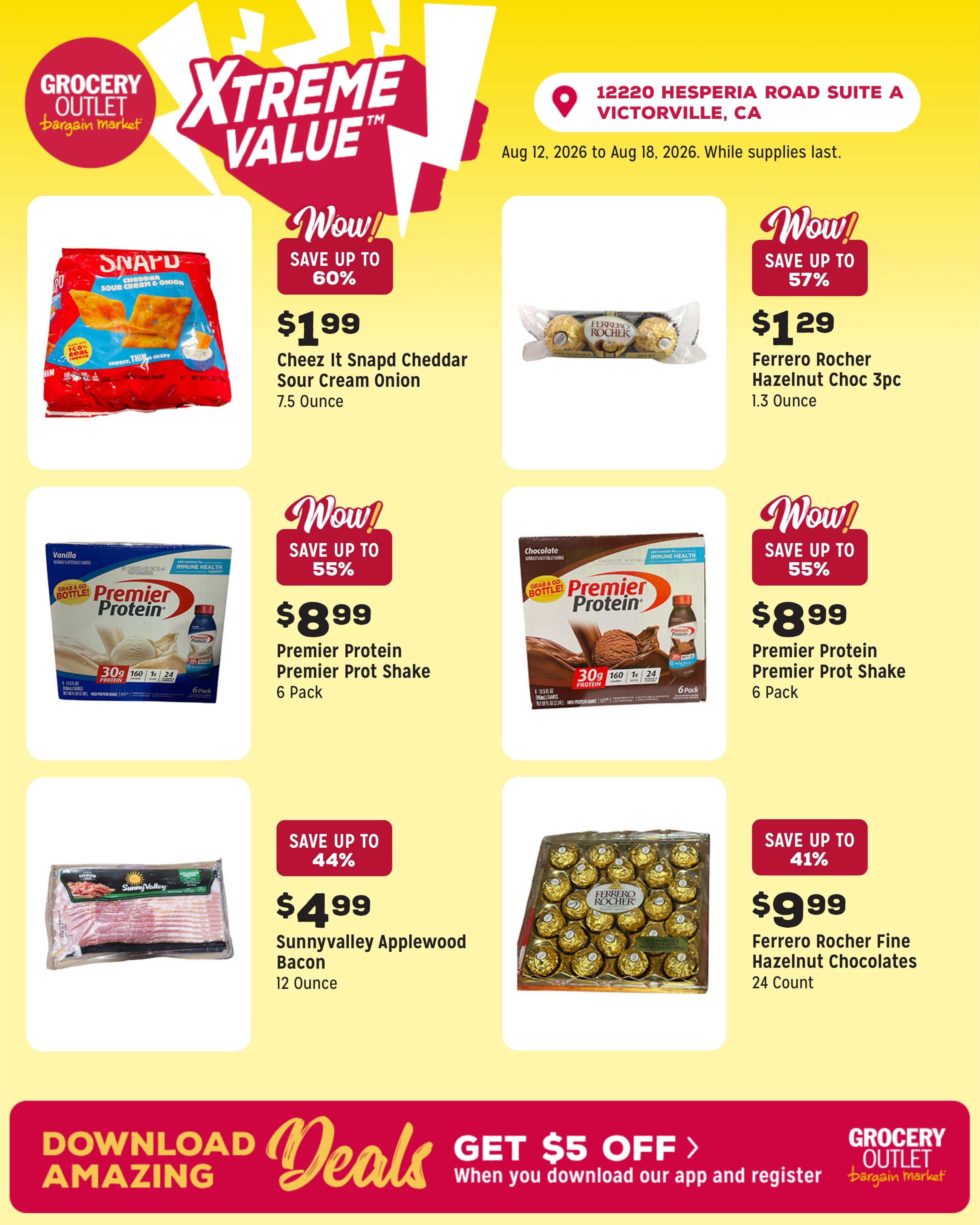 Grocery Outlet (Victorville–Hesperia Area, CA) Weekly Ad August 12 - 18, 2026
