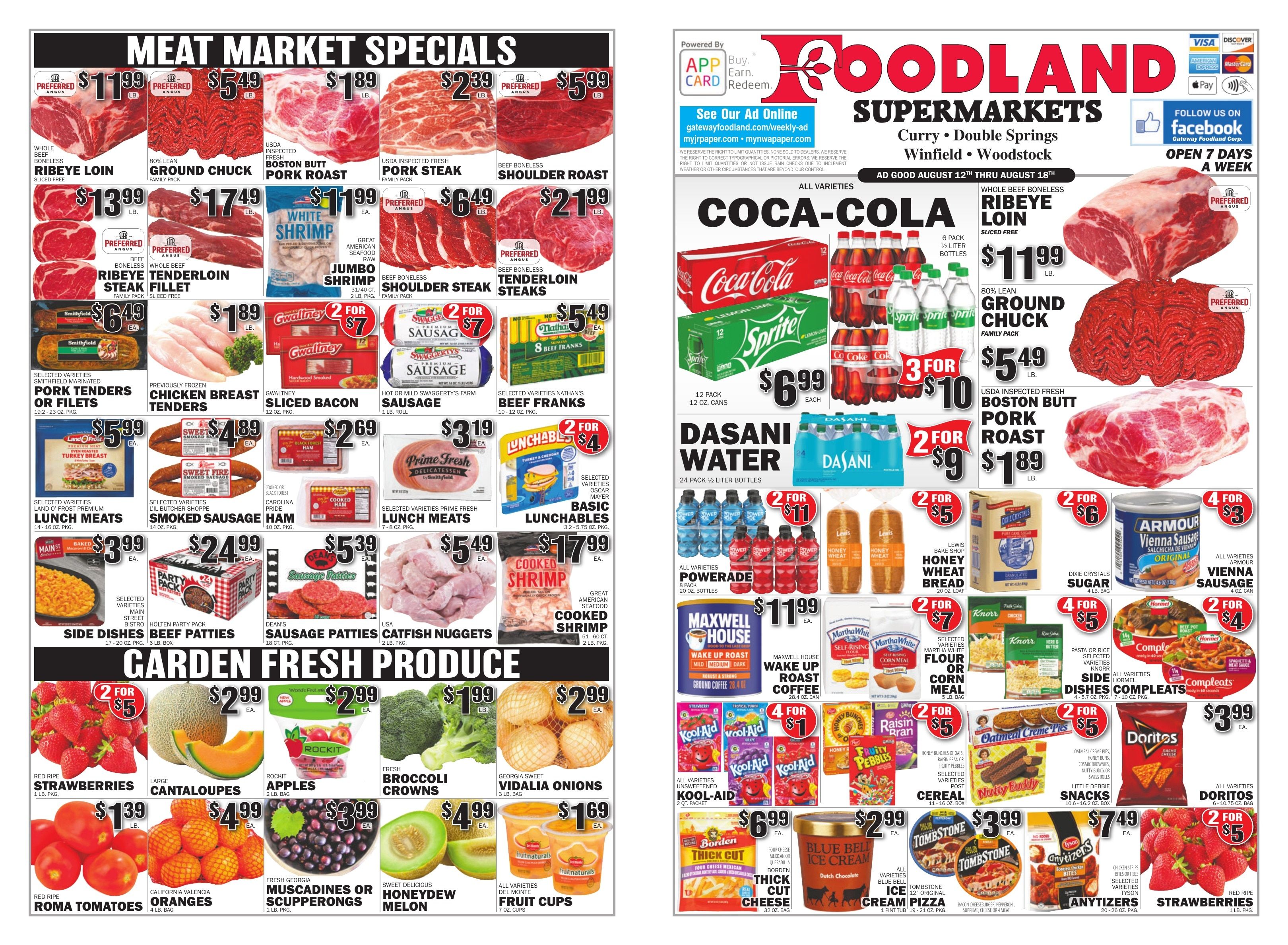 Gateway Foodland (Alabama) Weekly Ad August 12 - 18, 2026