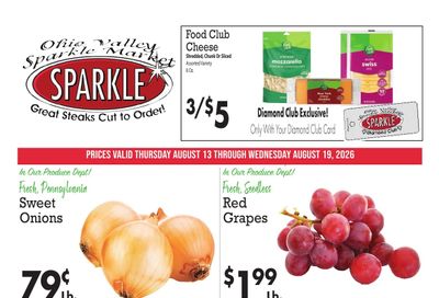 Sparkle Markets (Ohio, West Virginia) Weekly Ad August 13 - 19, 2026