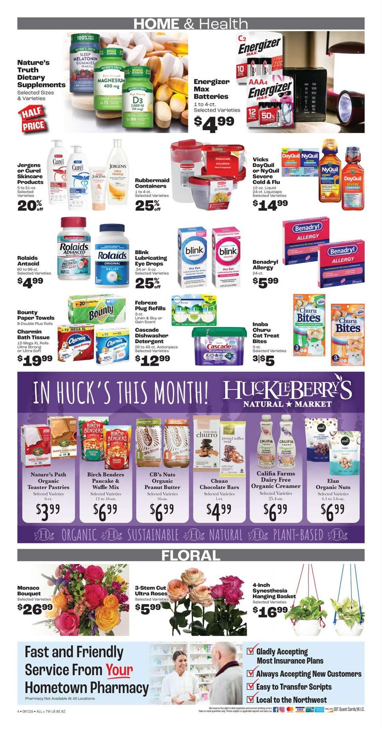 Rosauers (Missoula–Milltown Area, MT) Weekly Ad August 12 - 18, 2026