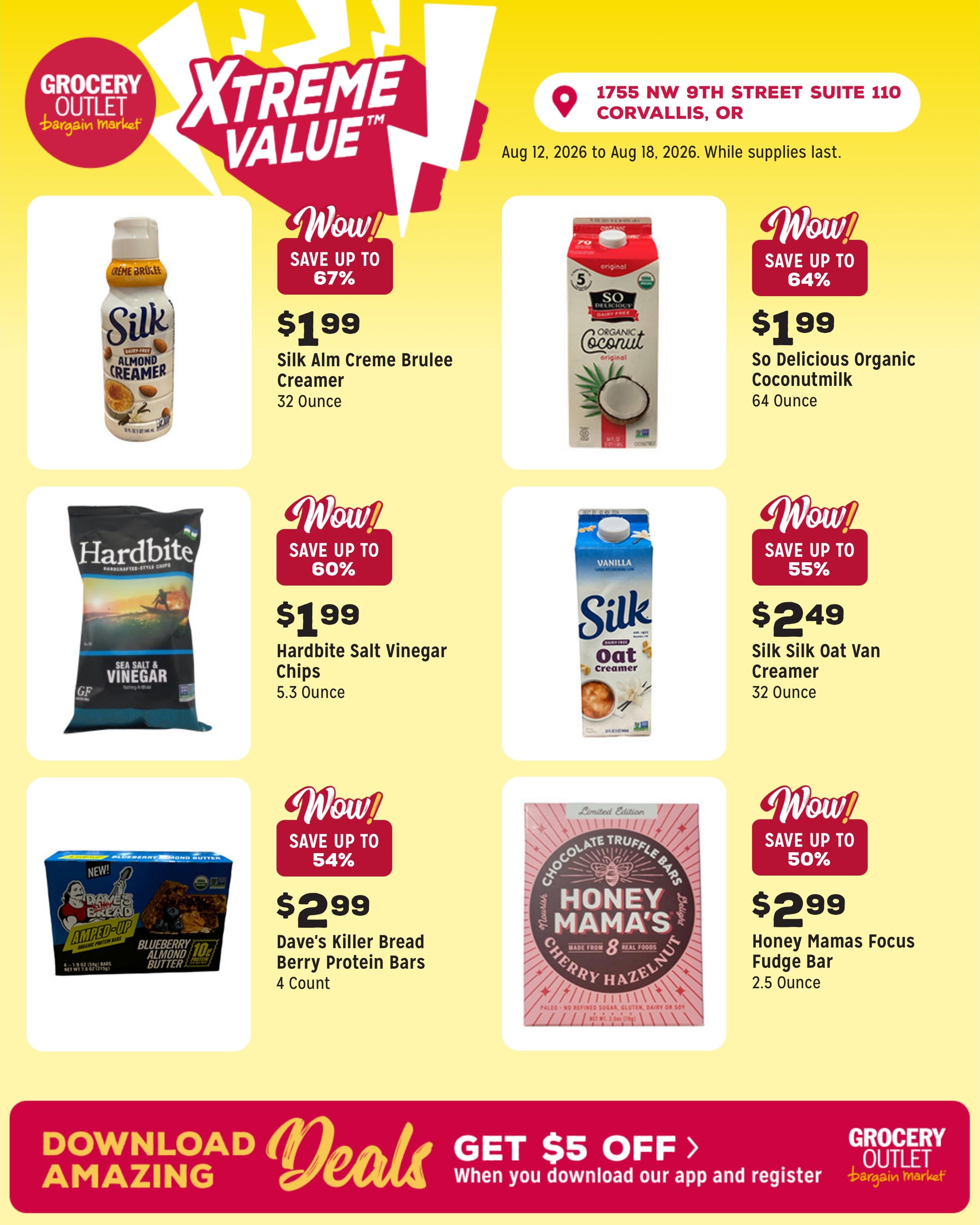 Grocery Outlet (Corvallis Area, OR) Weekly Ad August 12 - 18, 2026