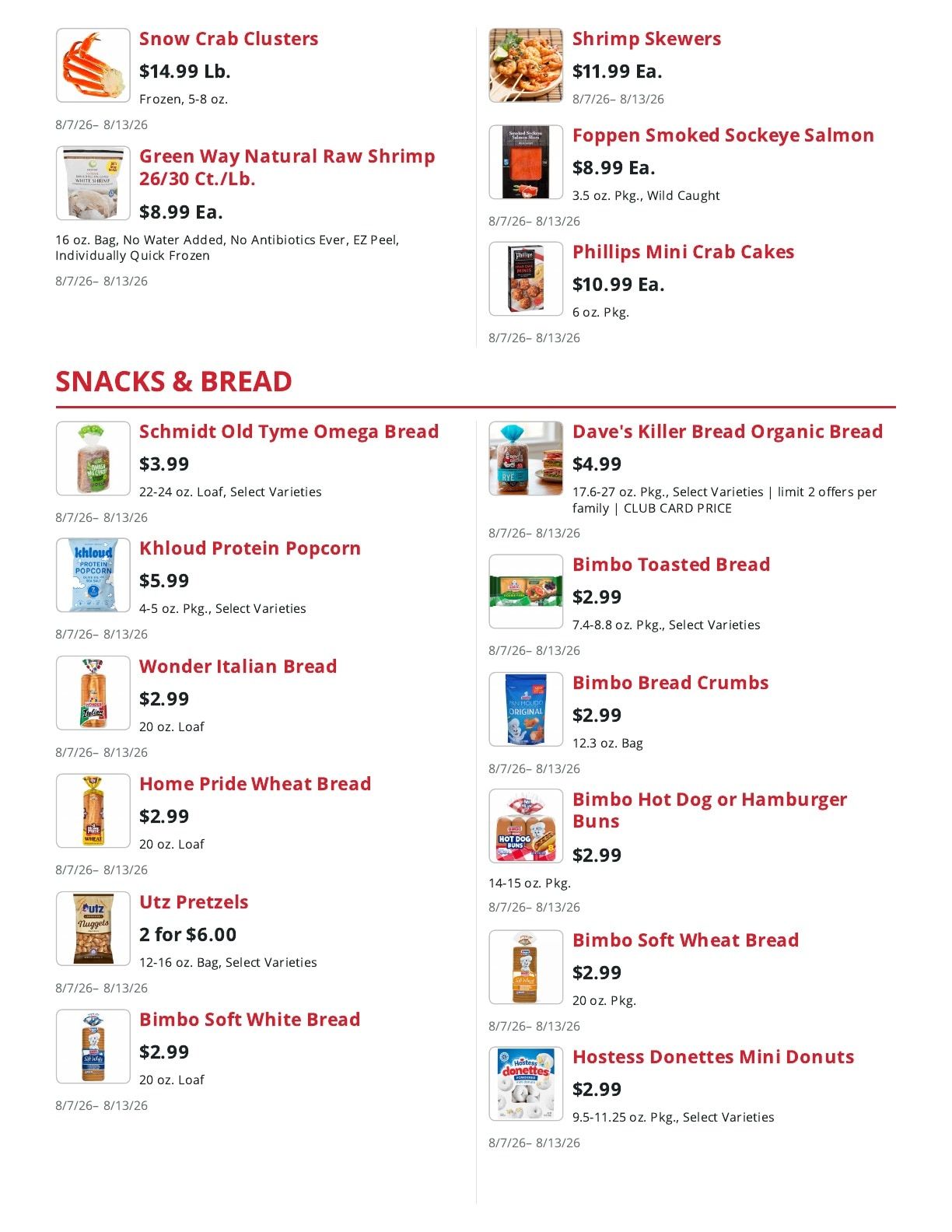 Peck's Market (Callicoon, NY) Weekly Ad August 7 - 13, 2026