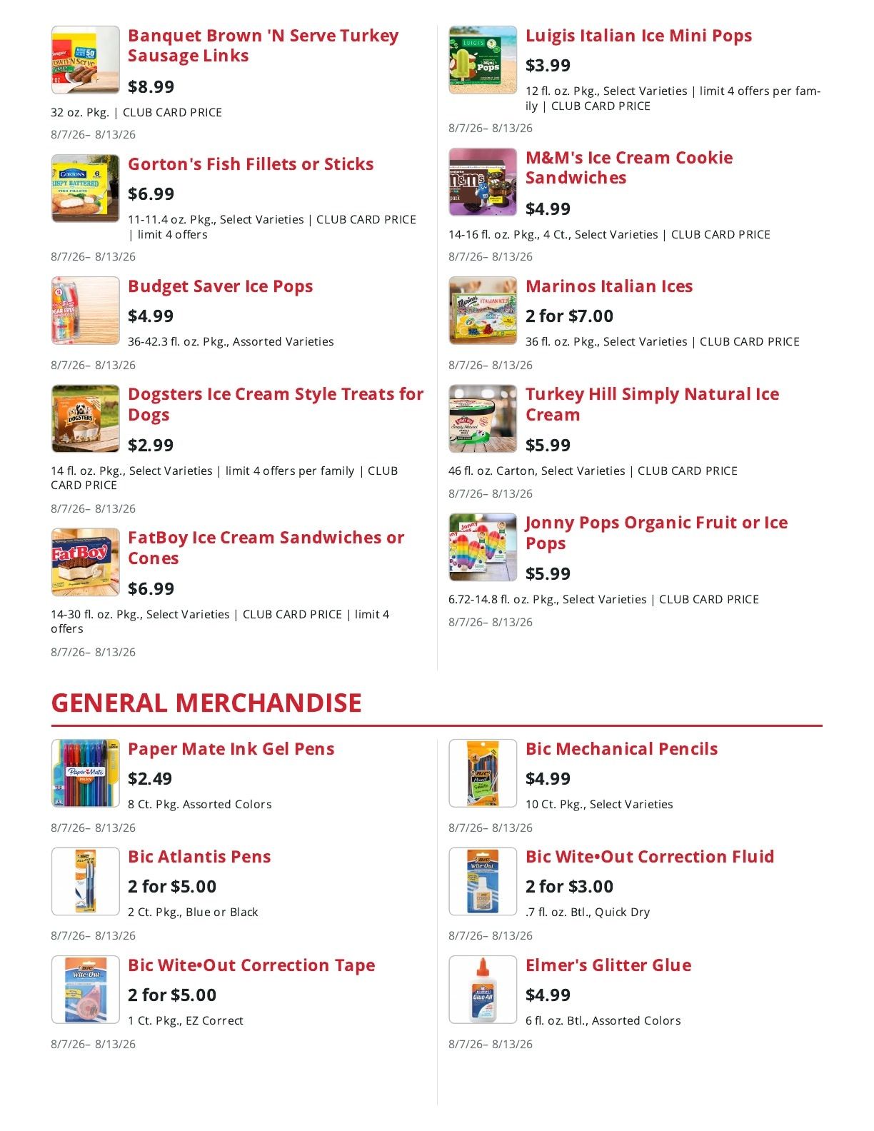 Peck's Market (Callicoon, NY) Weekly Ad August 7 - 13, 2026
