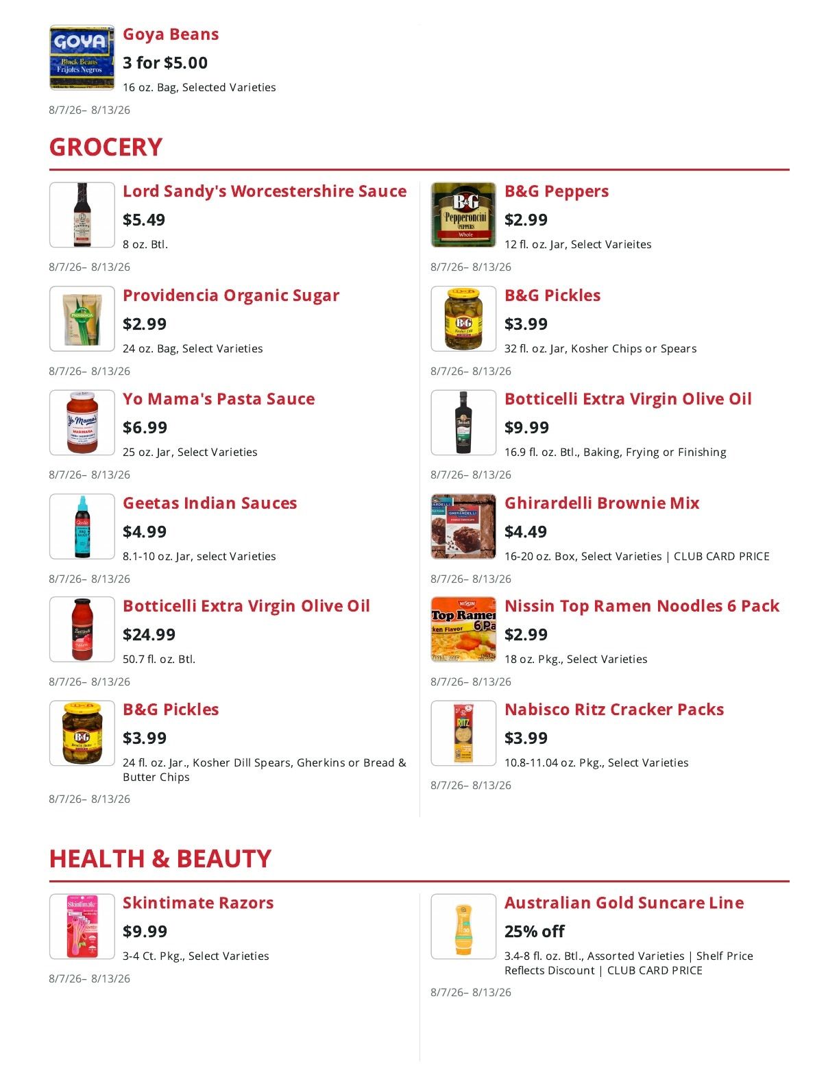 Peck's Market (Callicoon, NY) Weekly Ad August 7 - 13, 2026