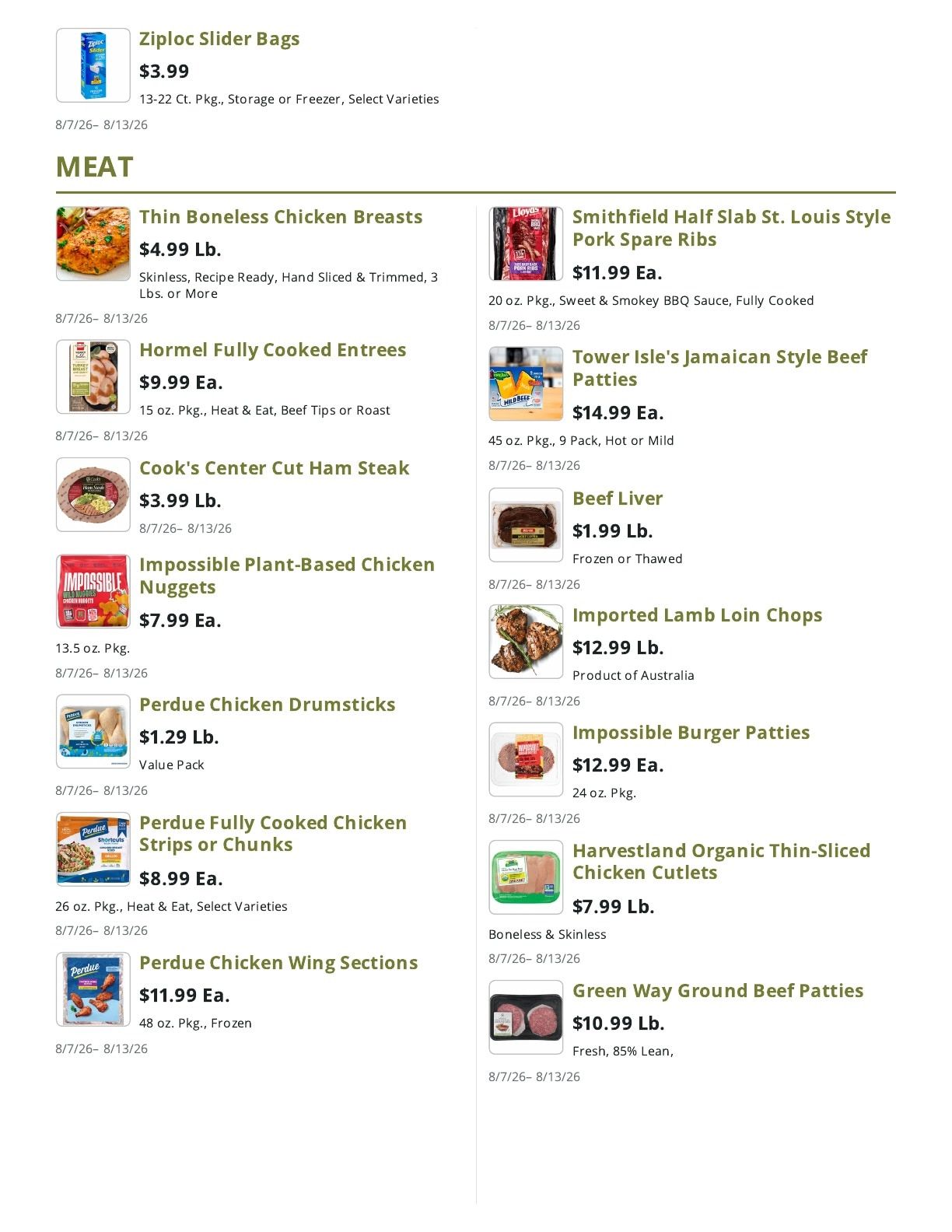 Brooklyn Harvest (Queens, NY) Weekly Ad August 7 - 13, 2026
