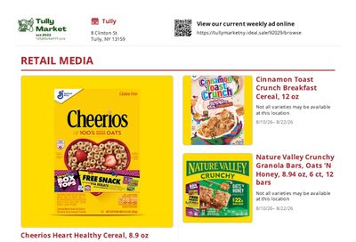 Tully Market Weekly Ad August 10 - 22, 2026