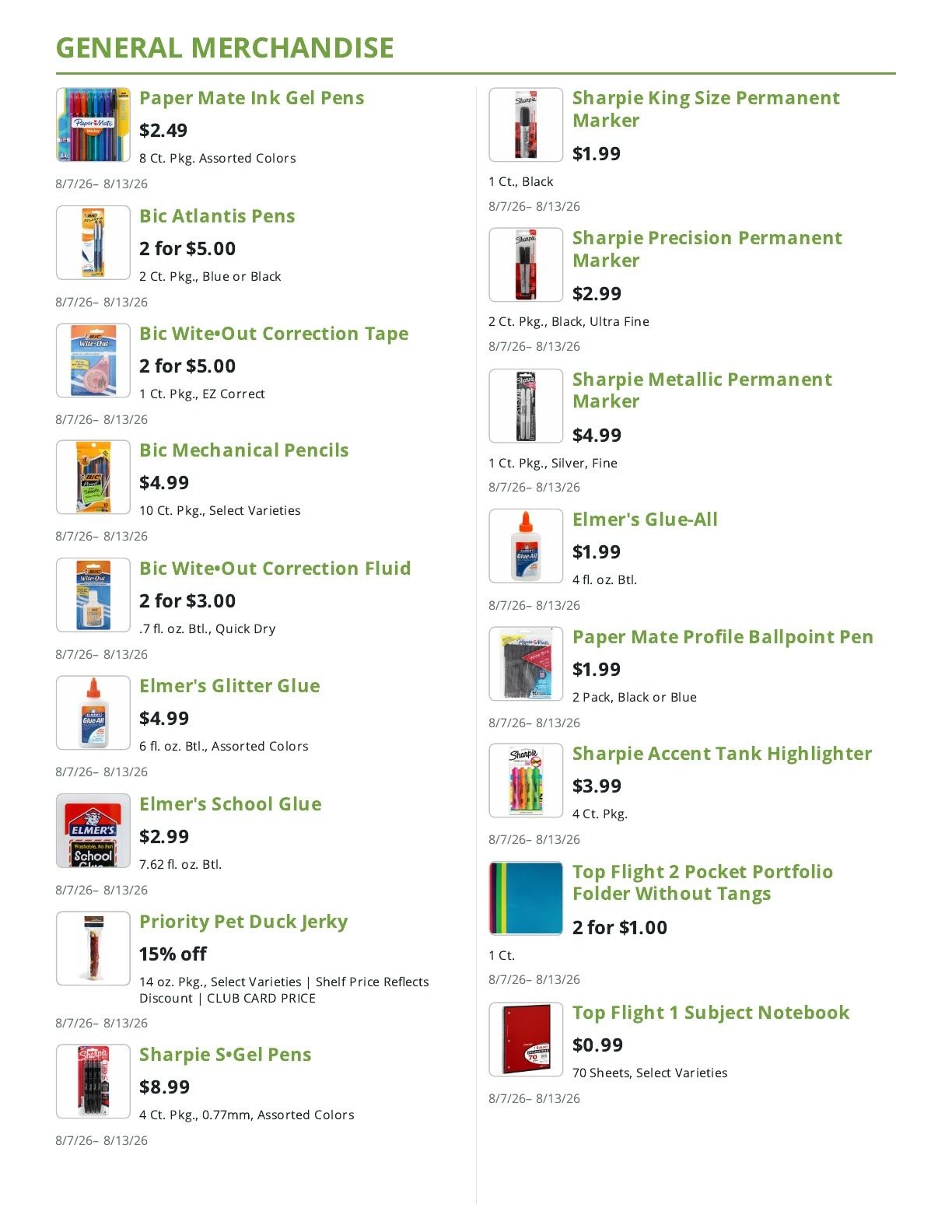 Greenway Markets (Ridgewood, NJ) Weekly Ad August 7 - 13, 2026