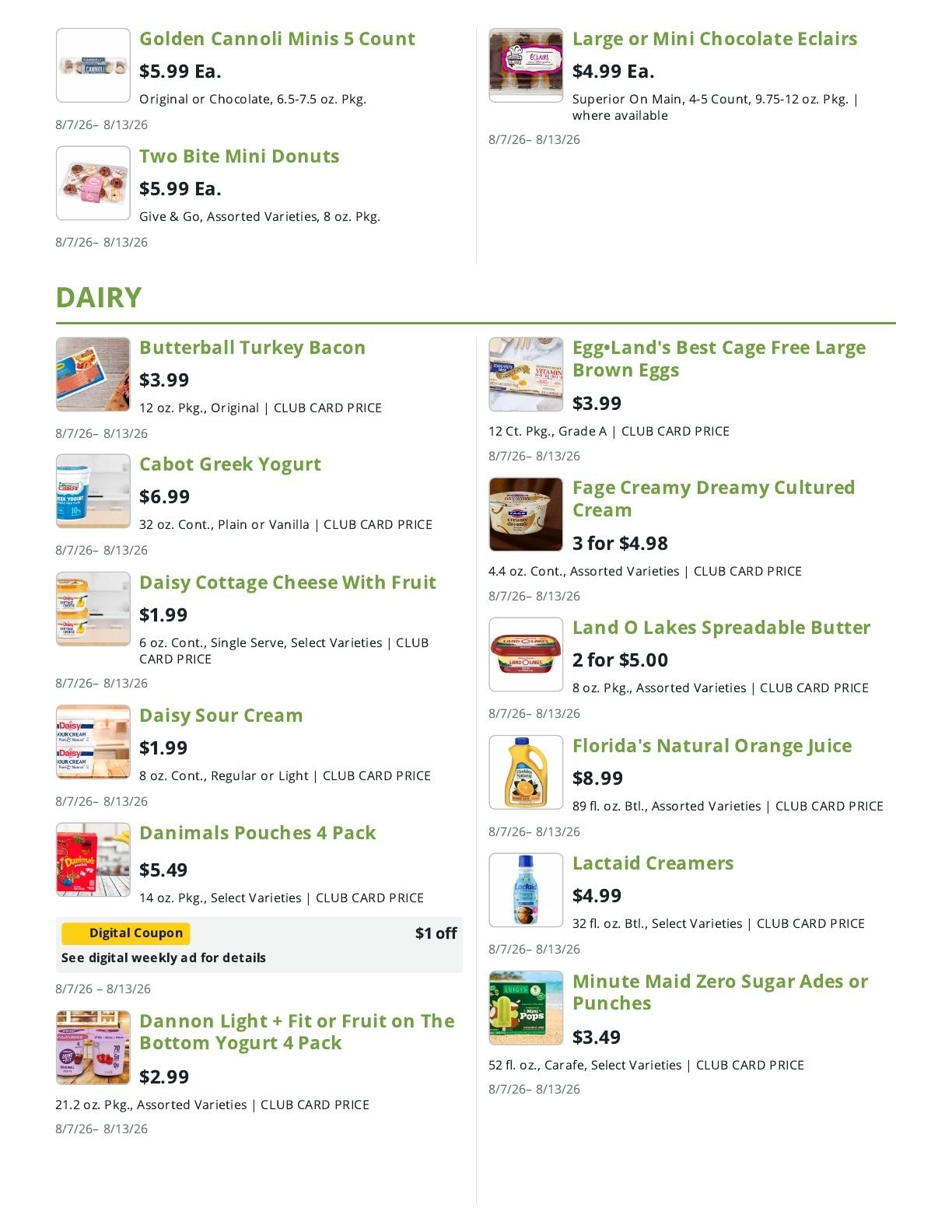 Greenway Markets (Ridgewood, NJ) Weekly Ad August 7 - 13, 2026