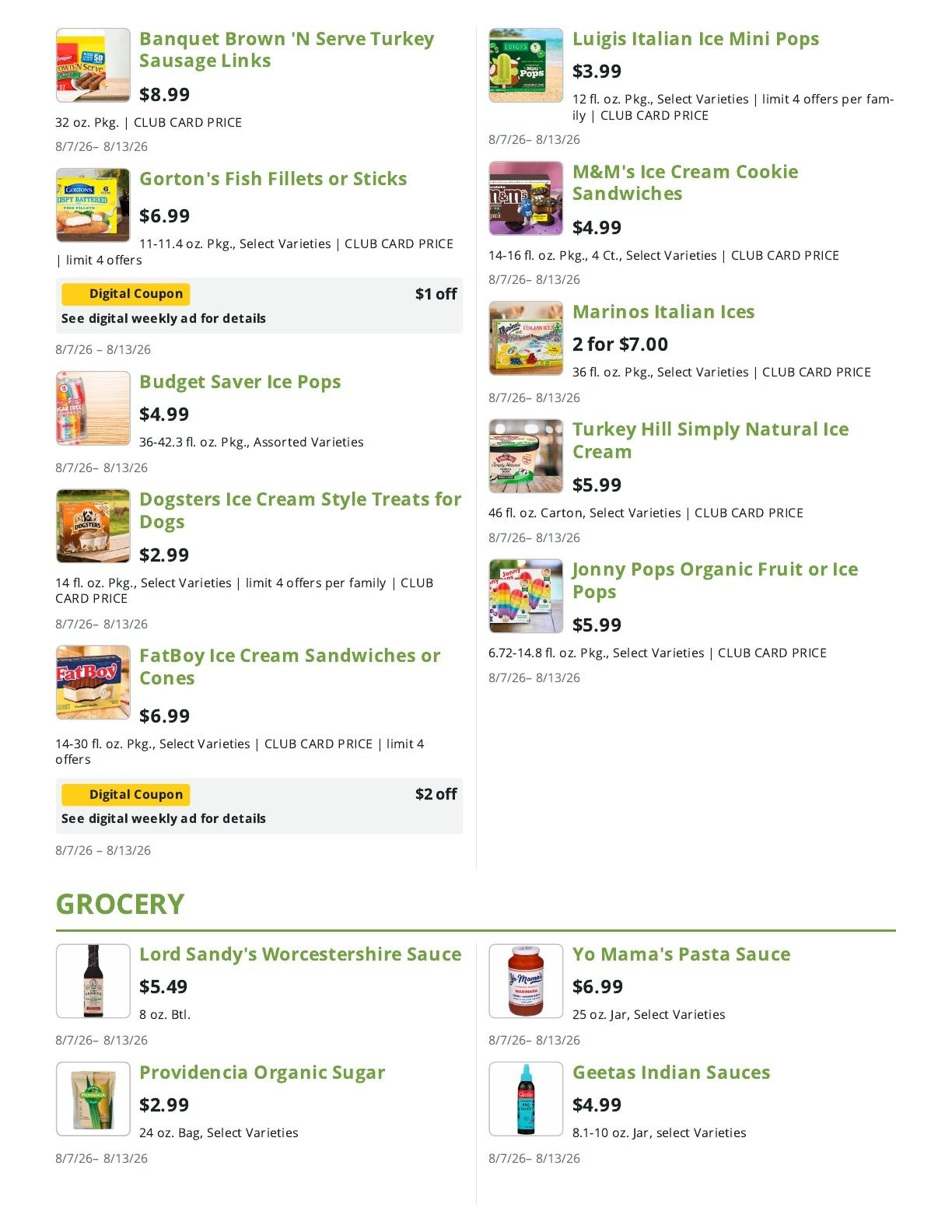 Greenway Markets (Ridgewood, NJ) Weekly Ad August 7 - 13, 2026