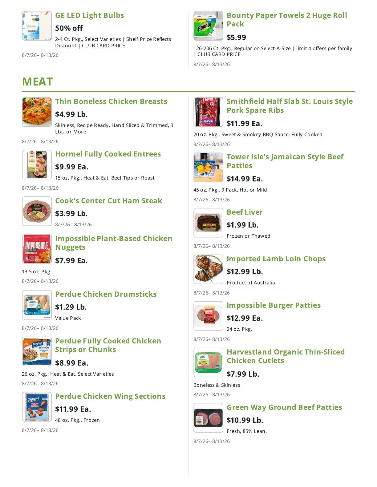 Greenway Markets (West New York, NJ) Weekly Ad August 7 - 13, 2026