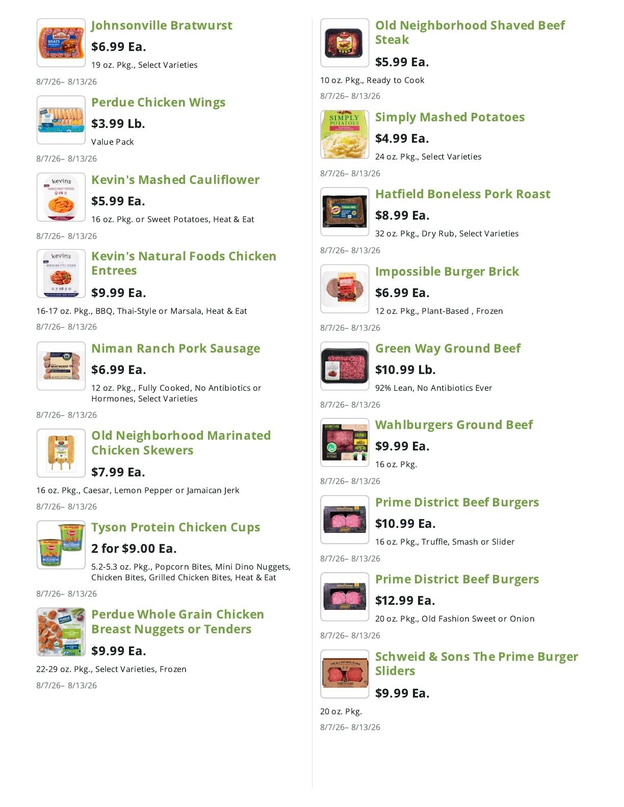 Greenway Markets (West New York, NJ) Weekly Ad August 7 - 13, 2026