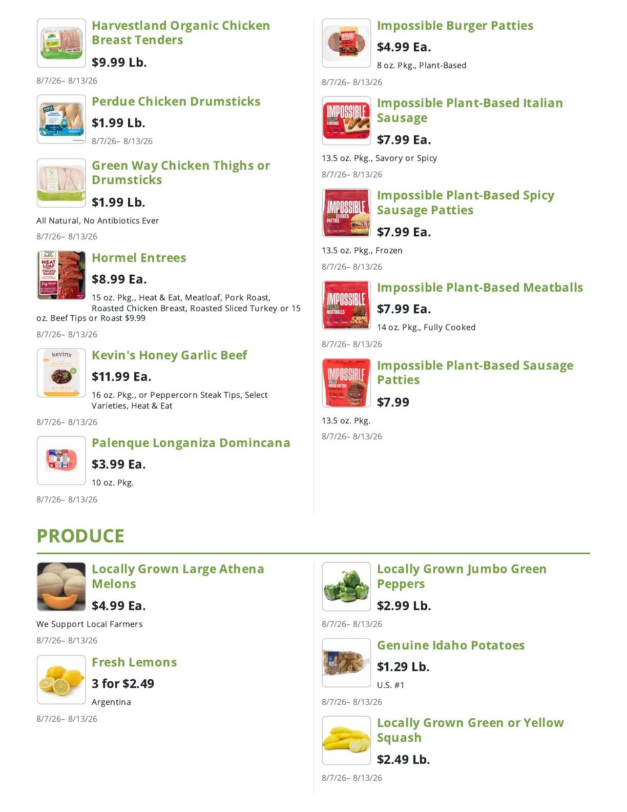 Greenway Markets (West New York, NJ) Weekly Ad August 7 - 13, 2026