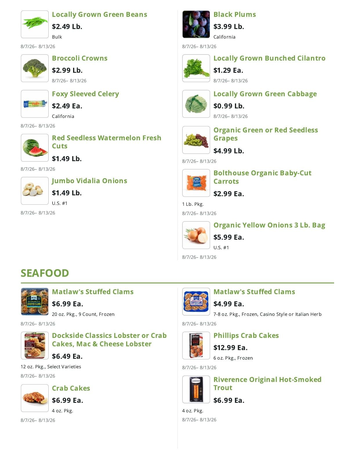 Greenway Markets (West New York, NJ) Weekly Ad August 7 - 13, 2026