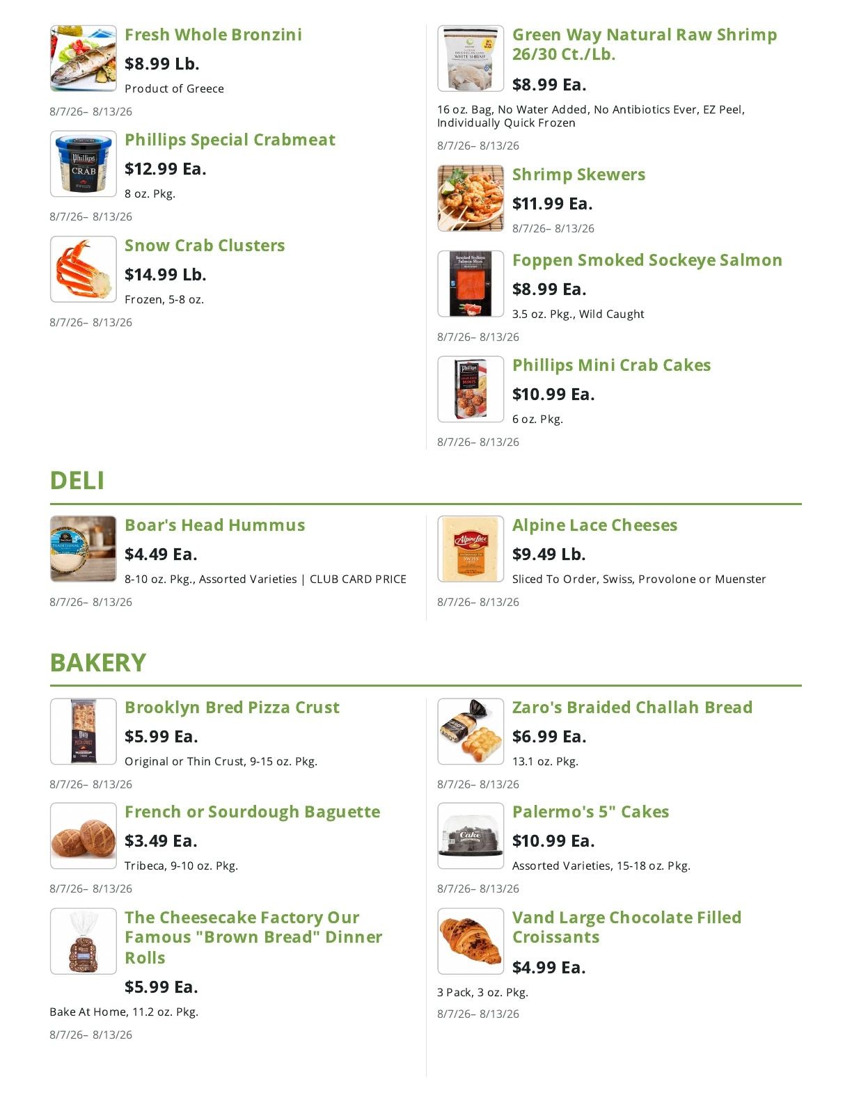 Greenway Markets (West New York, NJ) Weekly Ad August 7 - 13, 2026