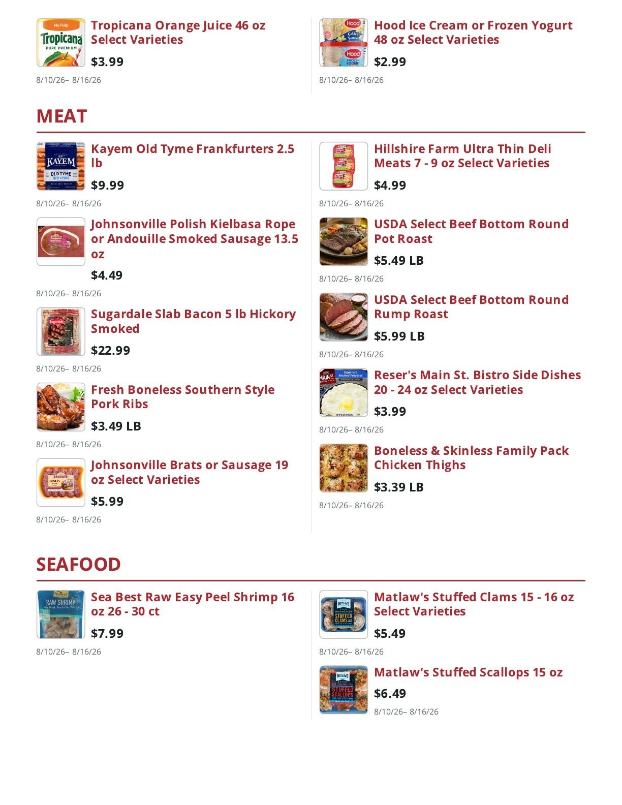 Gregg's Market Place (Marathon, NY) Weekly Ad August 10 - 16, 2026