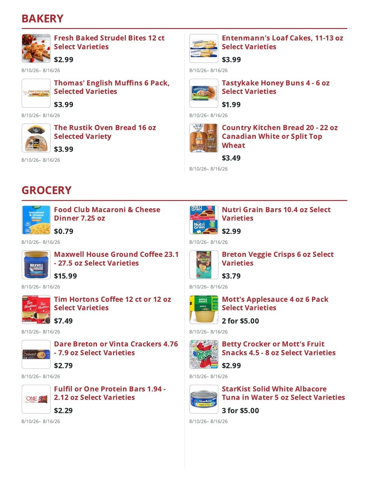 Gregg's Market Place (Marathon, NY) Weekly Ad August 10 - 16, 2026