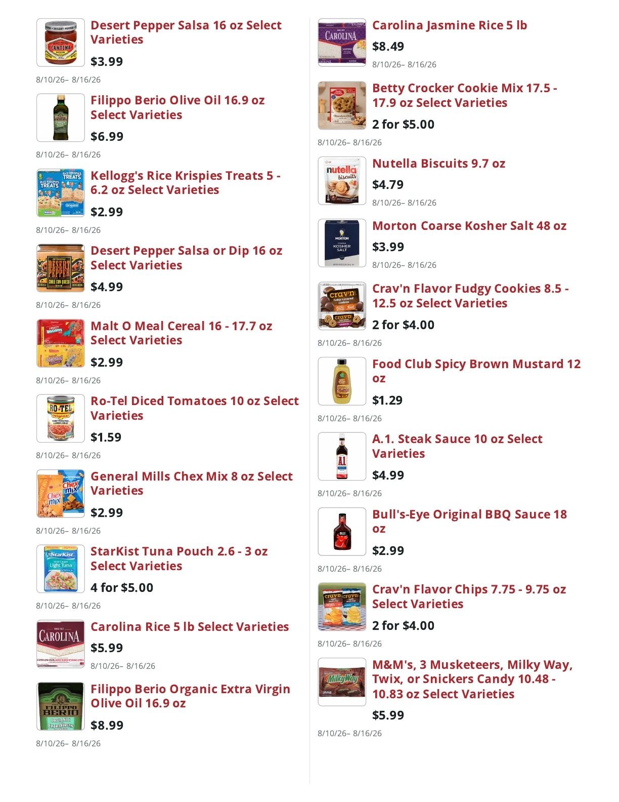 Gregg's Market Place (Marathon, NY) Weekly Ad August 10 - 16, 2026