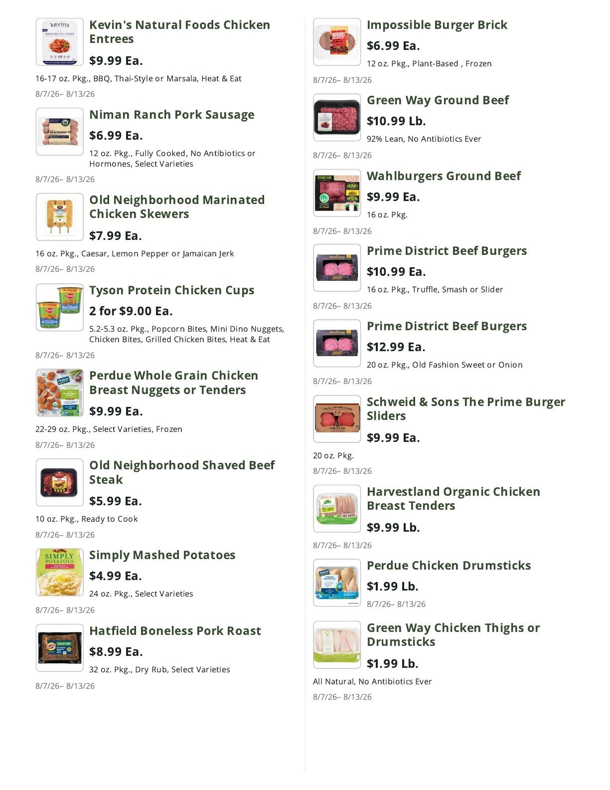 Olive Tree Marketplace Weekly Ad August 7 - 13, 2026