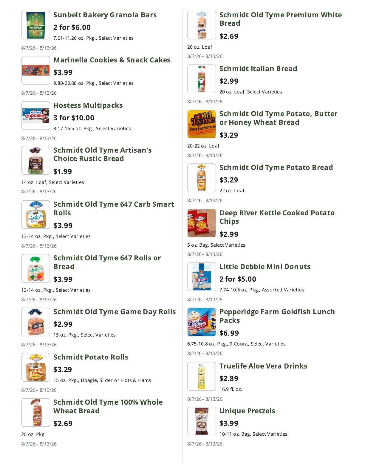 Olive Tree Marketplace Weekly Ad August 7 - 13, 2026
