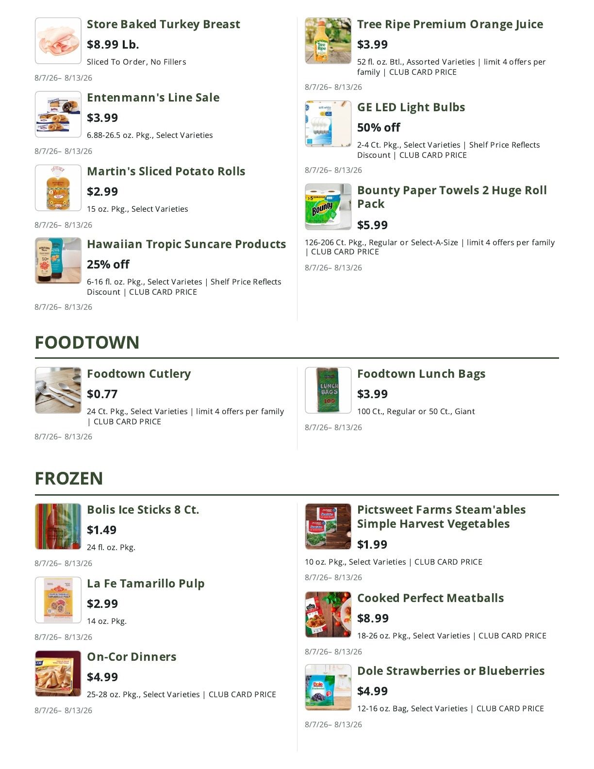 Olive Tree Marketplace Weekly Ad August 7 - 13, 2026