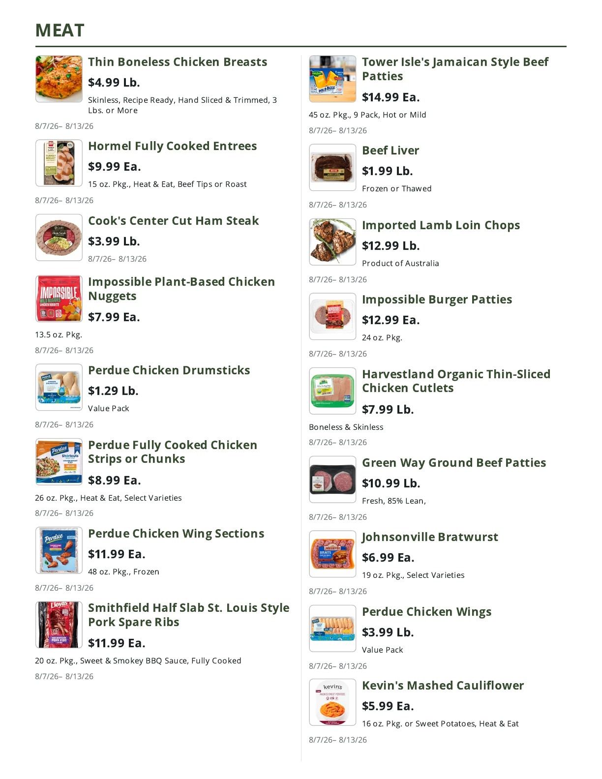Olive Tree Marketplace Weekly Ad August 7 - 13, 2026