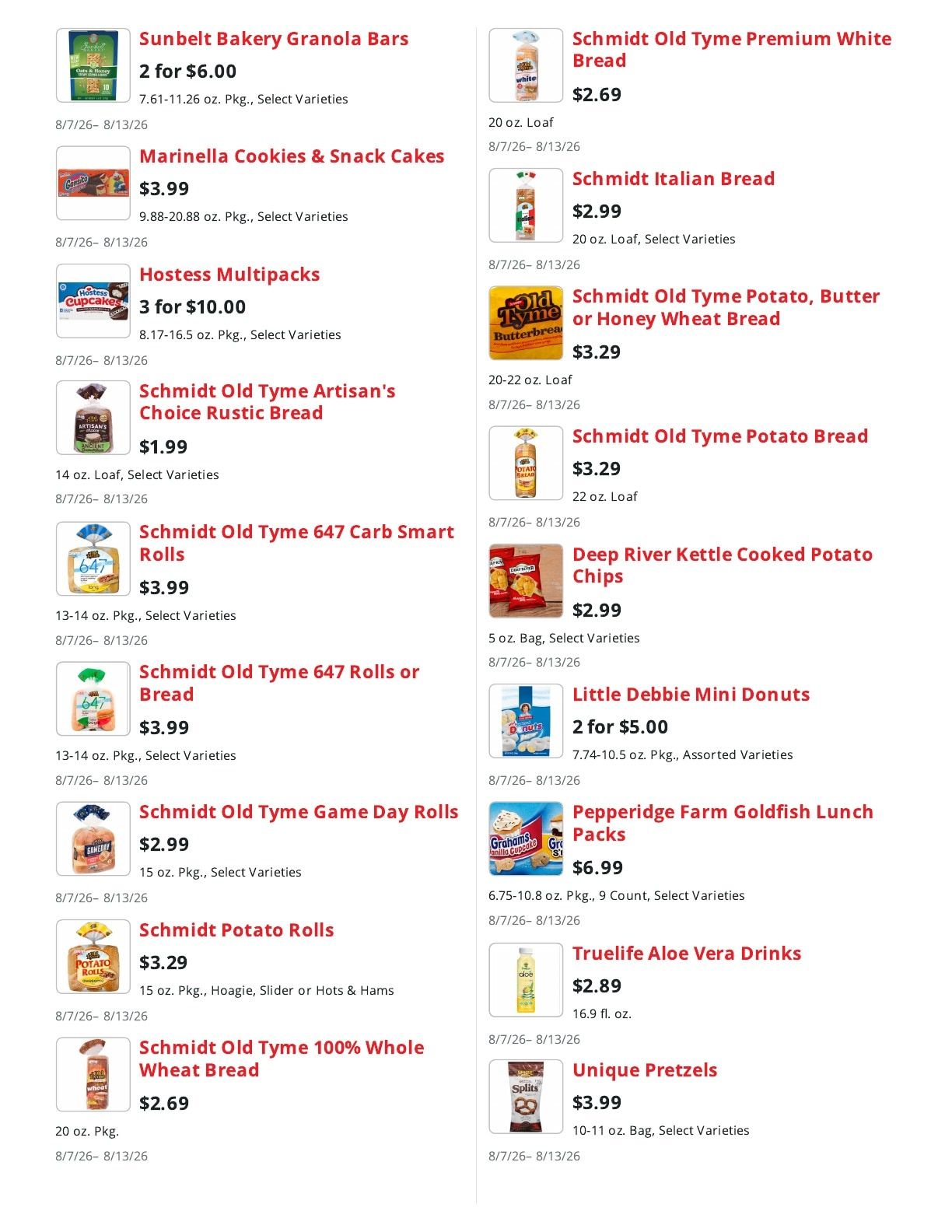 Pathmark Weekly Ad August 7 - 13, 2026
