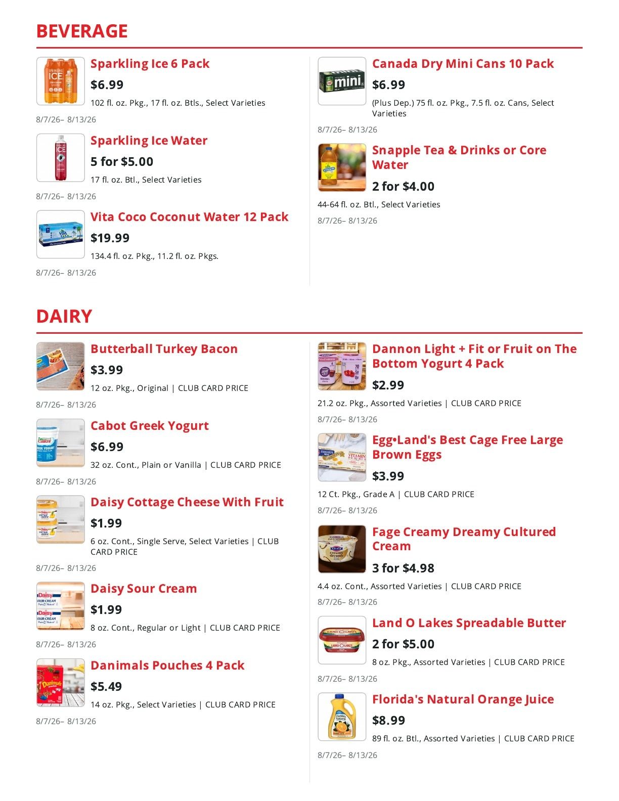 Pathmark Weekly Ad August 7 - 13, 2026