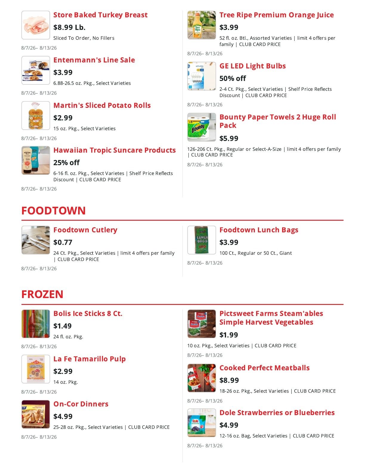 Pathmark Weekly Ad August 7 - 13, 2026