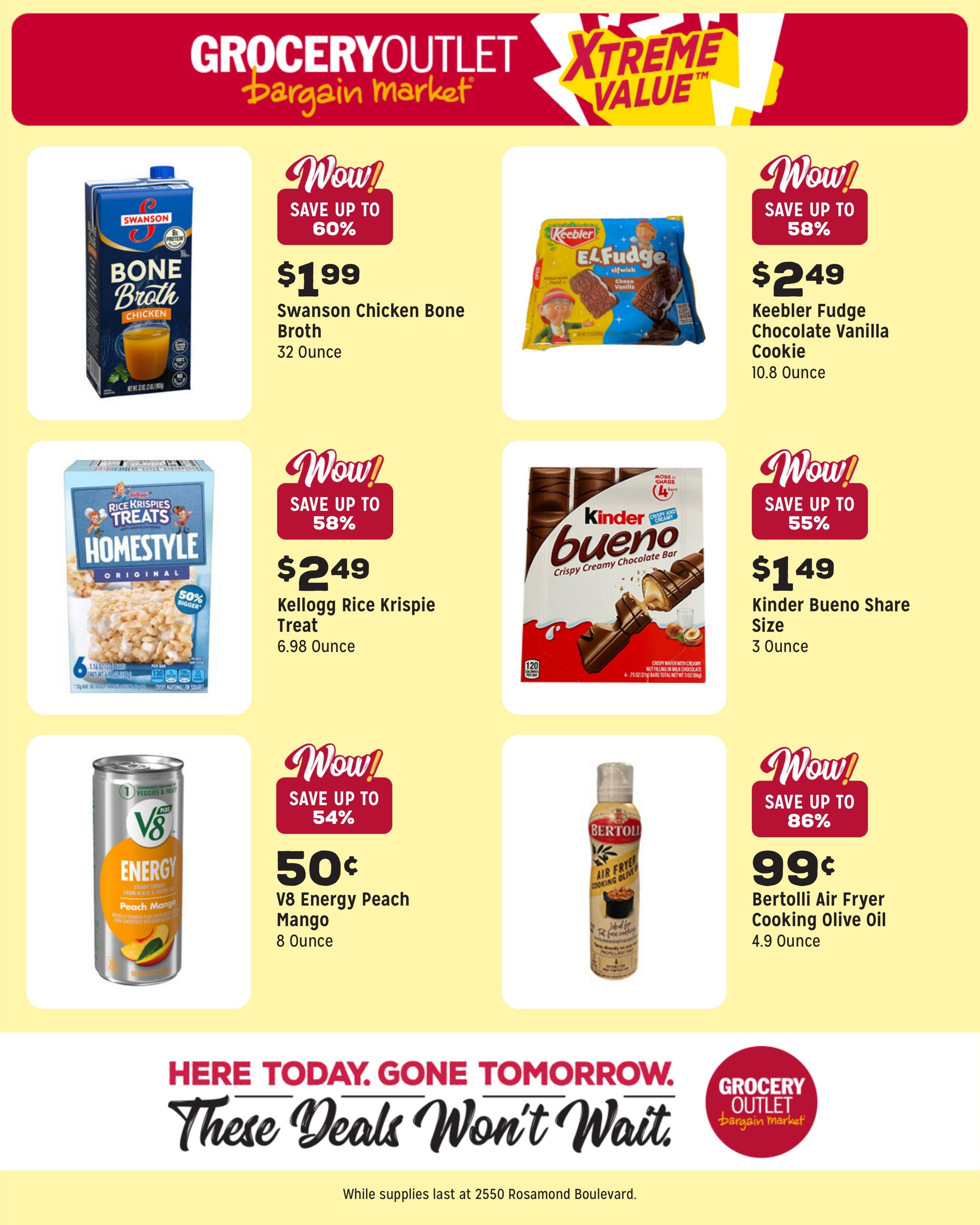 Grocery Outlet (Lancaster–Palmdale Area, CA) Weekly Ad August 12 - 18, 2026